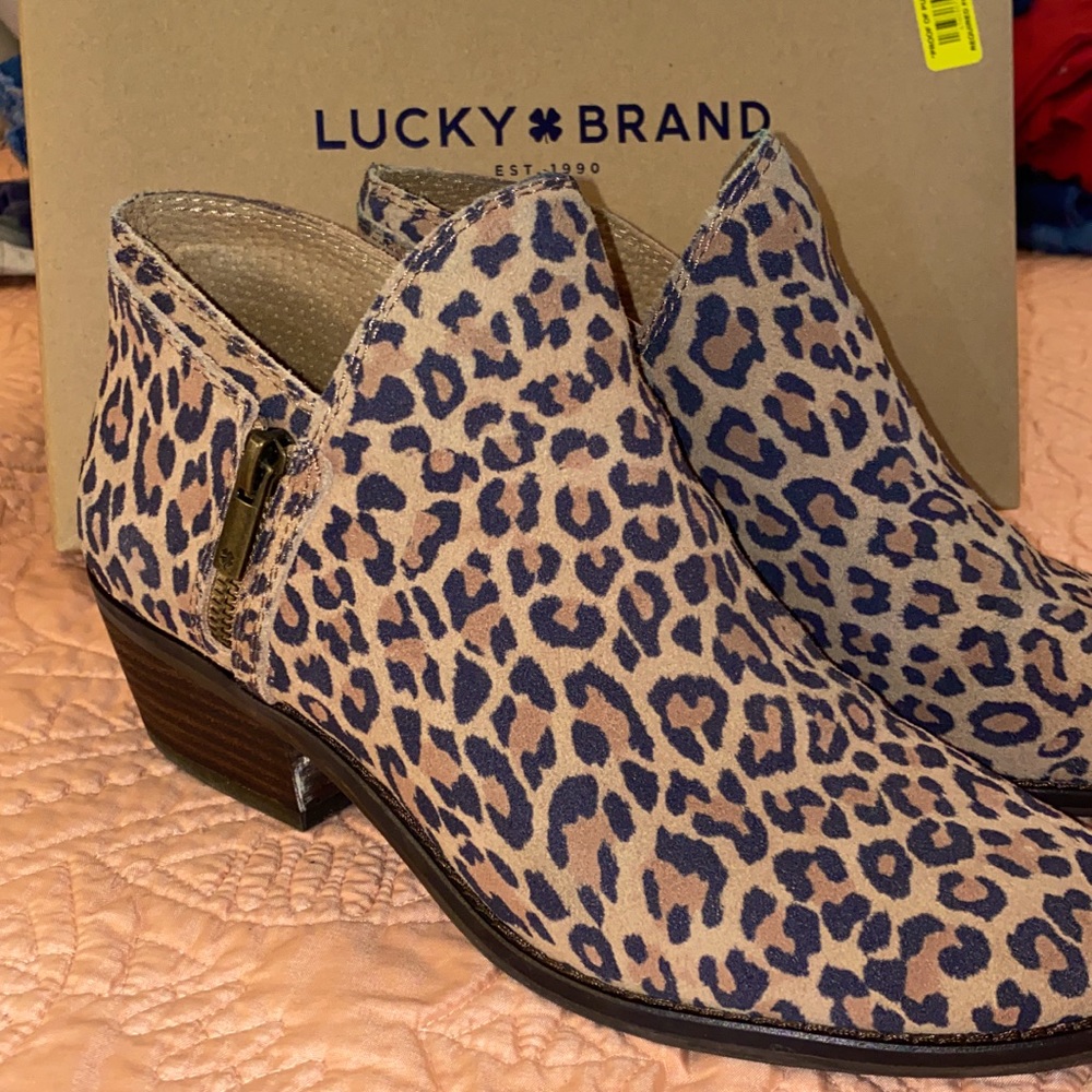 New Lucky Brand Leopard Booties